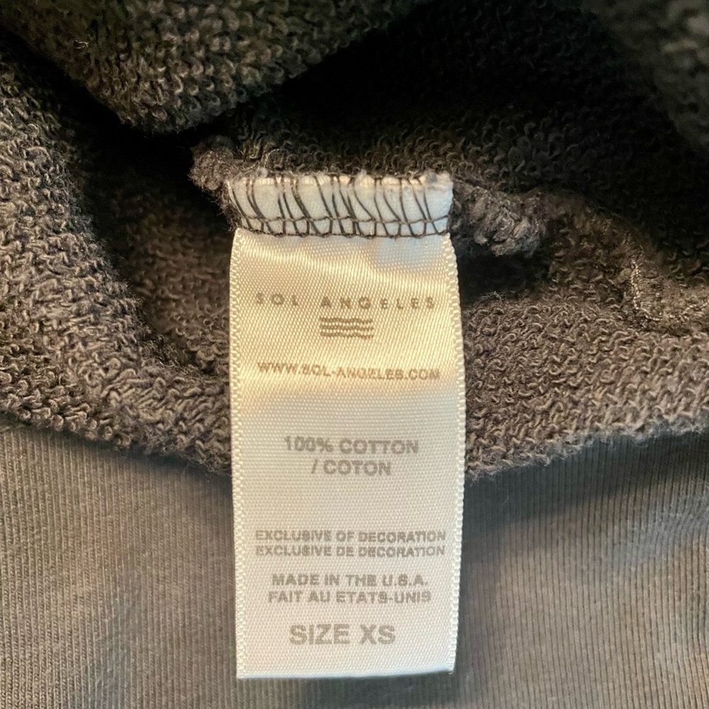 Sol Angeles x Anthropologie Bonita Sweatshirt Vintage Black - Picture 9 of 10